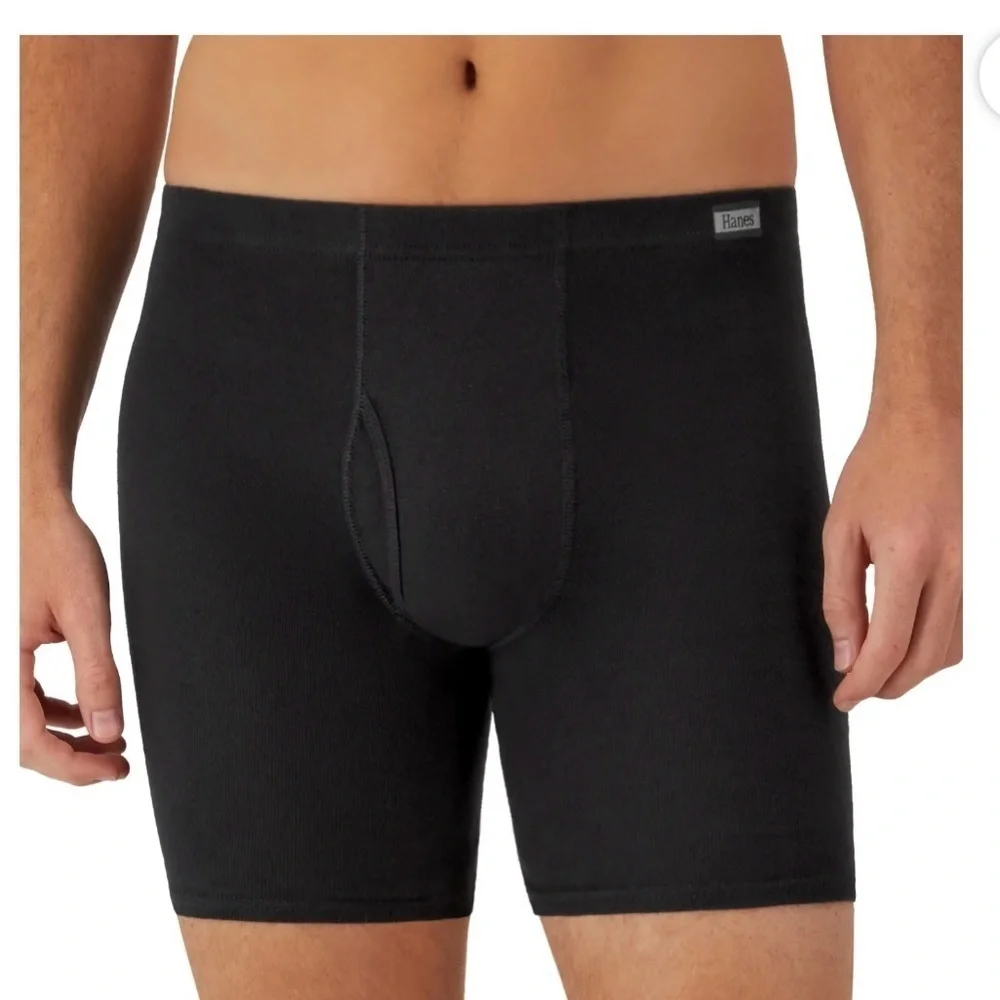 Hanes Men's Boxer Briefs, Moisture-wicking Breathable Boxer Briefs 2 Two Pack
